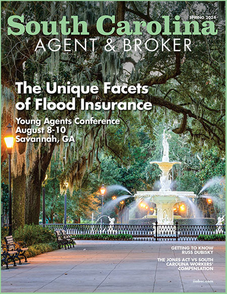 Spring edition cover features the fountain in Forsyth Park in Savannah, Ga., location of this year's Young Agents Conference.