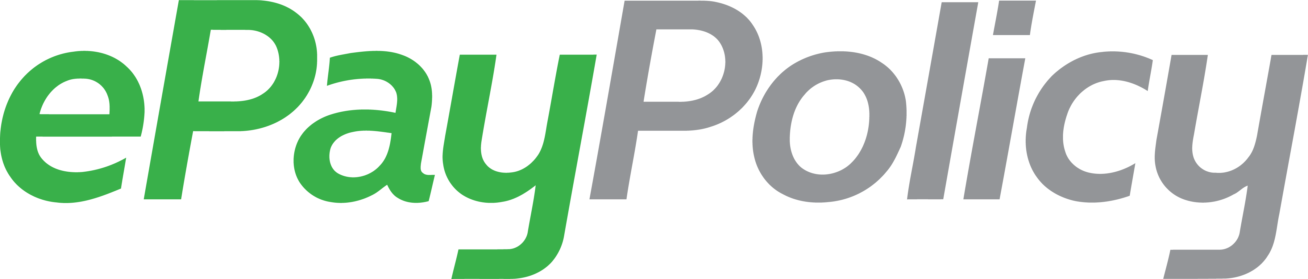 ePayPolicy logo, green and grey
