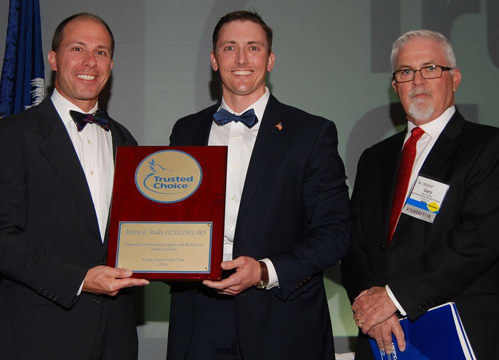 Andrew Muller of Mappus Insurance in Mt Pleasant is the 2016 Young Agent of the Year