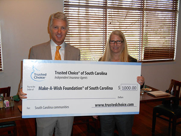 IIAB of Greater Charleston recently raised $1,000 for Make-A-Wish SC