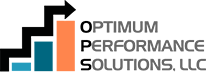 Optimum Performance Solutions logo conveys progress in goals